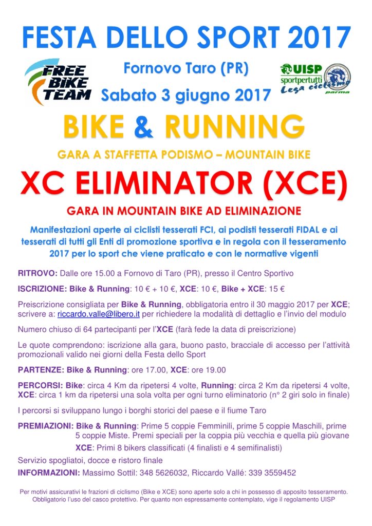 Volantino Festa dello Sport - solo attività FBT